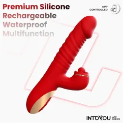 Ascen Vibrador con Thrusting y Waving y APP USB Magnético