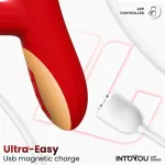 Ascen Vibrador con Thrusting y Waving y APP USB Magnético