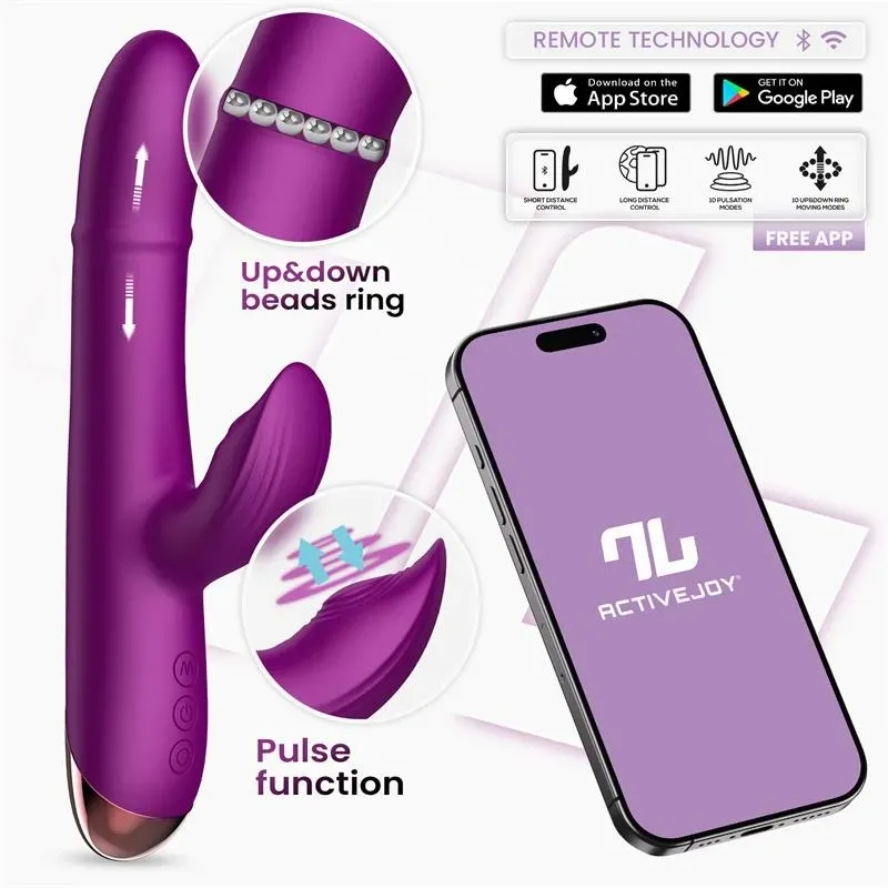 Sendel Vibrador con Anillo de Bolas Internas Up and Down y Pulsación con App – Vibradores