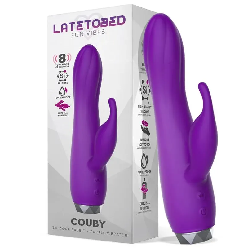Couby Silicone Rabbit Purple Vibrator – Vibradores