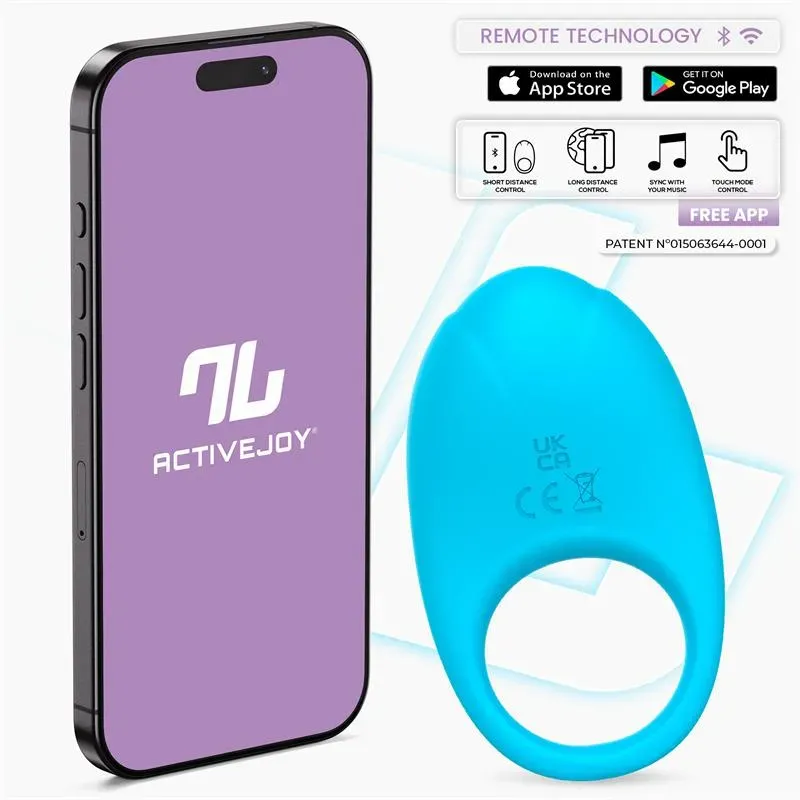Ringo Anillo Vibrador con APP Unibody Azul – Anillos Pene