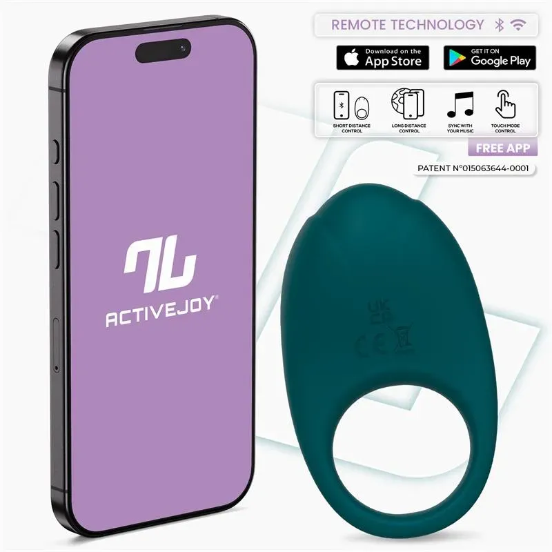 Ringo Anillo Vibrador con APP Unibody Verde – Anillos Pene