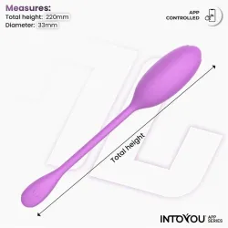 Logan Huevo Vibrador con APP Unibody Púrpura