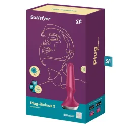 Plug-ilicious 2 Plug Anal con Vibración con Satisfyer Connect App Berry