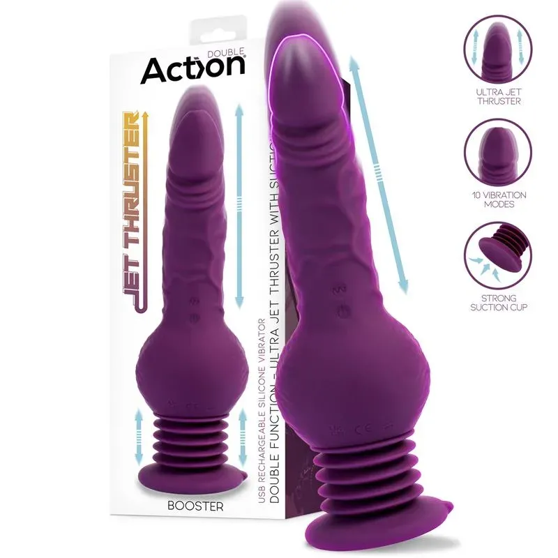 Booster Vibrador con Thrusting Ultra Jet Thruster con Potente Ventosa – Vibradores