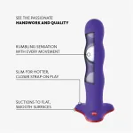 Bouncer Dildo con Bolas Internas Flashy Purple