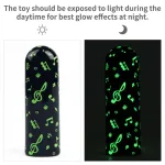 Bala Vibradora Brilla en la Oscuridad Glow-in-the-dark