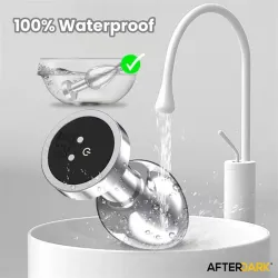 Dimpor Plug Anal Cromado con Vibración USB Magnético Talla L