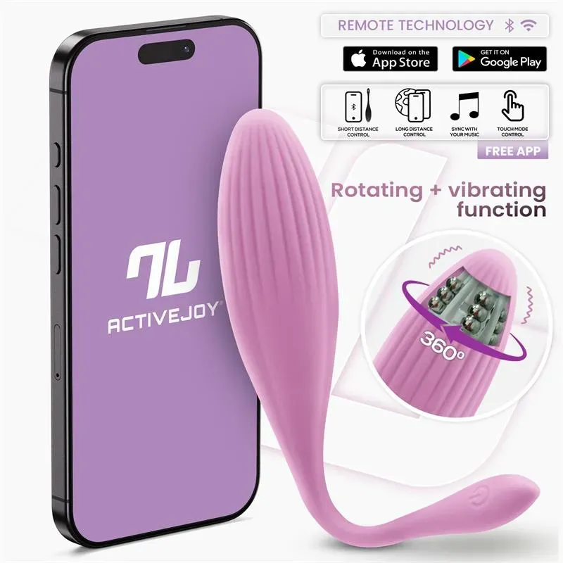 Huevo Vibrador con Bolas Internas con Rotación y APP USB – Huevos Vibradores