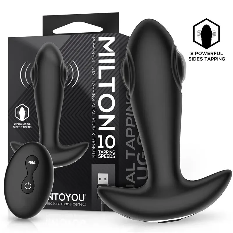 Milton Plug Anal con Doble Tapping y Control Remoto – Anal