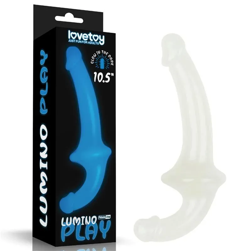 Dildo doble Lumino Play Luz Azul 10.5 – Dildos