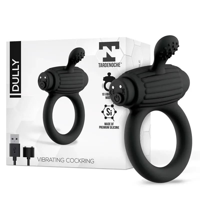 Dully Anillo Vibrador Silicona USB Magnético – Anillos Pene