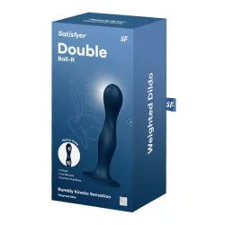 Dildo con Bola Interna Double Ball-R Azul