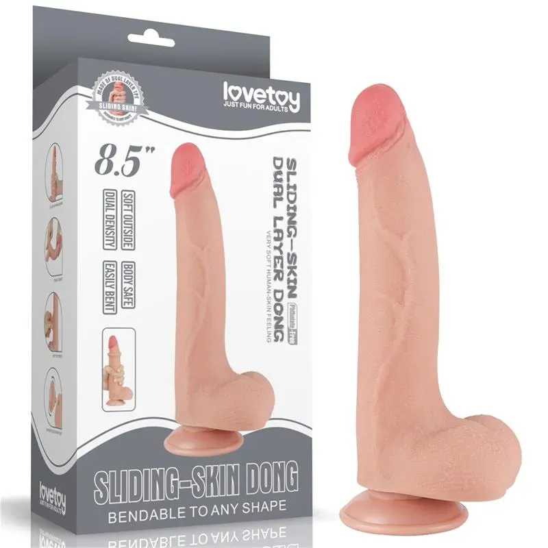 Dildo Dual Density Piel Deslizante 8.5 – Dildos