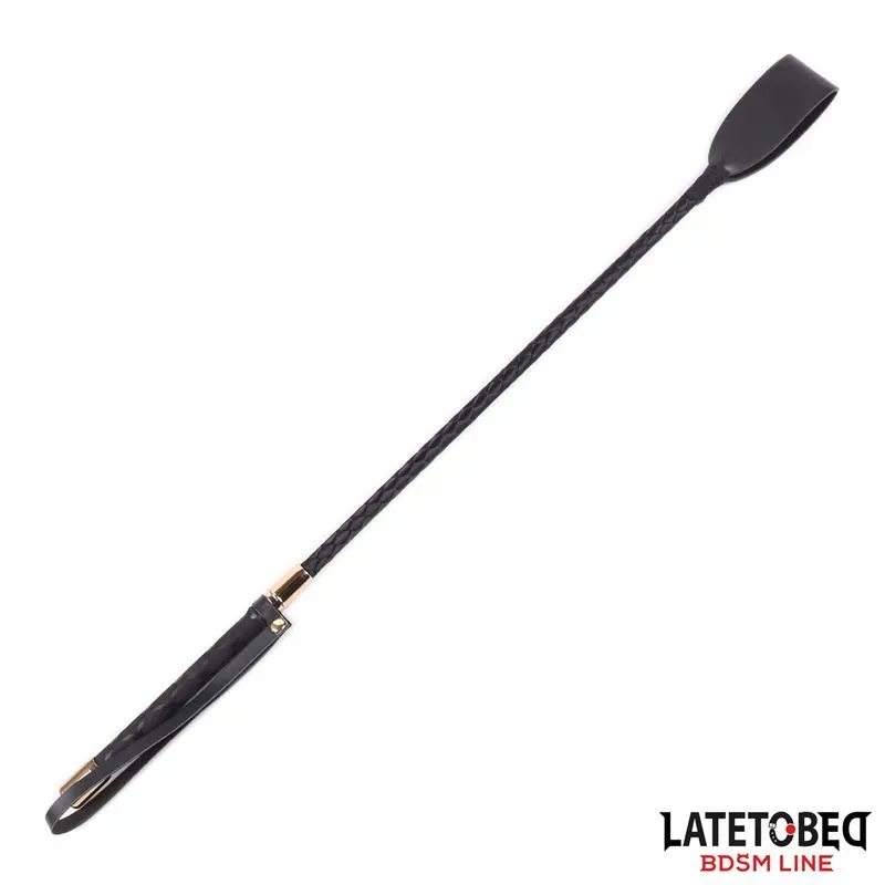Fusta Clásica Negro y Dorado 55 cm – Fustas, Floggers y Palas