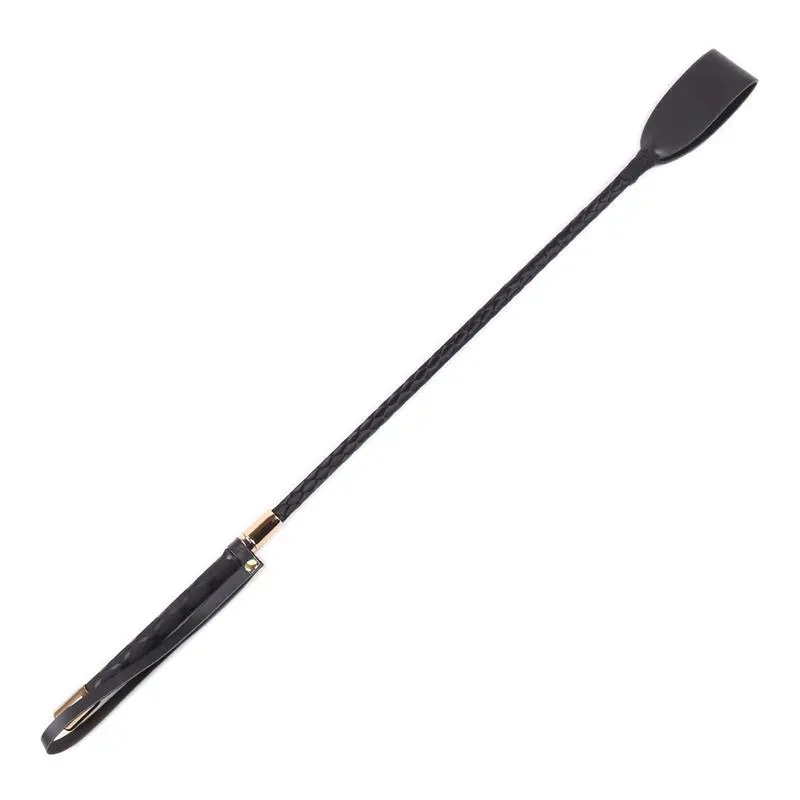 Fusta de Metal Negro y Dorado – Fustas, Floggers y Palas