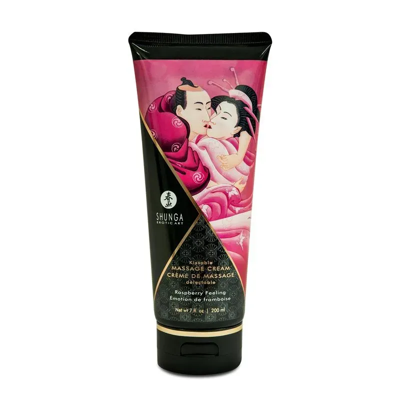 Shunga Crema de Masaje Aroma de Frambuesa – Aceites/Cremas de Masaje