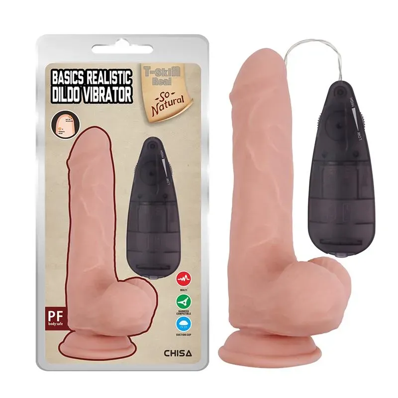 Dildo Vibrador Realista Basics Realistic 7,8 – Dildos