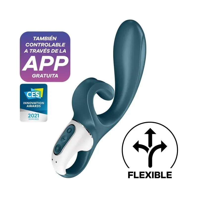 Vibrador Hug Me con APP Satisfyer Connect Grayblue – Vibradores