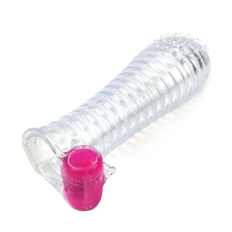 Funda para el Pene con Vibración Transparente – Fundas Pene