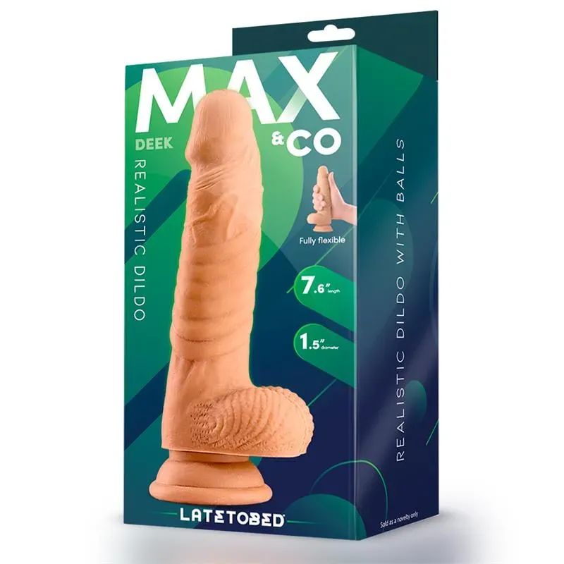 Deek Dildo Realista con Testiculos 7.6 Natural – Dildos