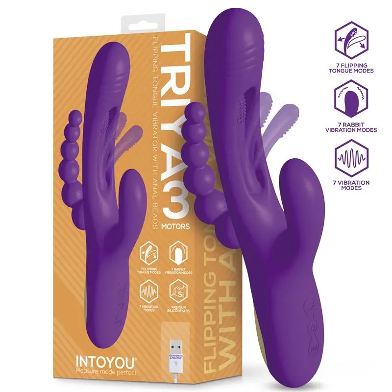 Triya Vibrador con Lengua Flipping y Cadena Anal – Vibradores