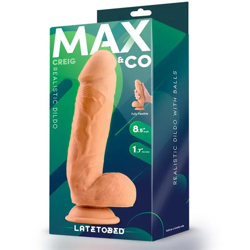 Creig Dildo Realista con Testículos 8.5 Natural – Dildos