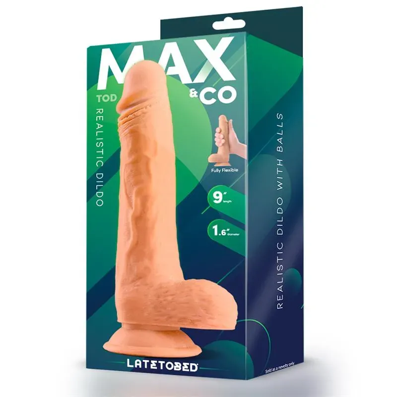 Tod Dildo Realista con Testículos 9 Natural – Dildos