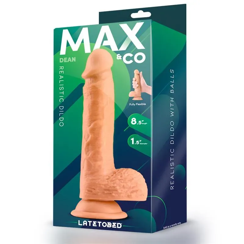 Dean Dildo Realista con Testículos 8.5 Natural – Dildos