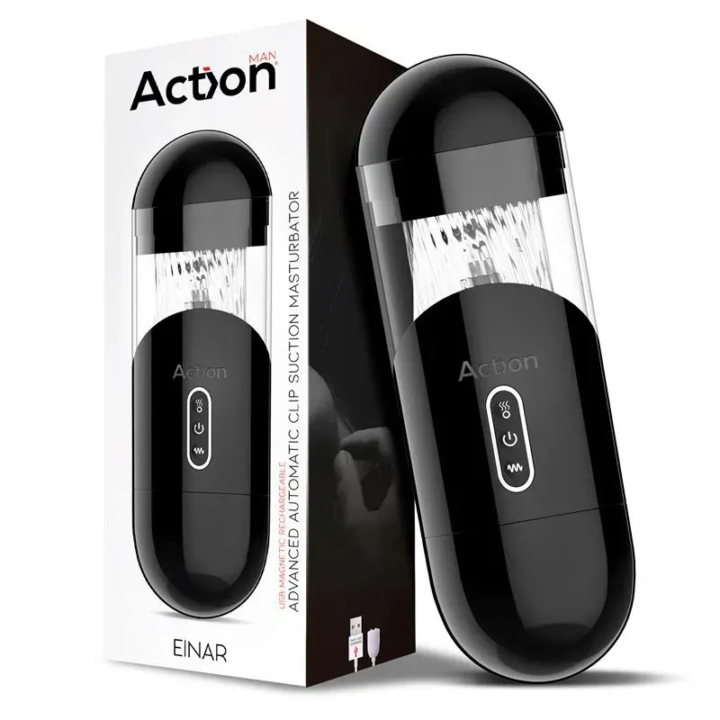 Einar Masturbador Avanzado Automático con Succión y Vibración USB Magnético – Masturbadores Ella