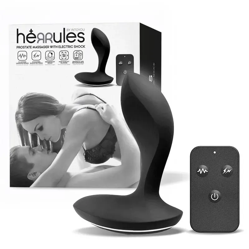 Masajeador Prostático con Electro Shock y Vibración con Control Remoto – Anal