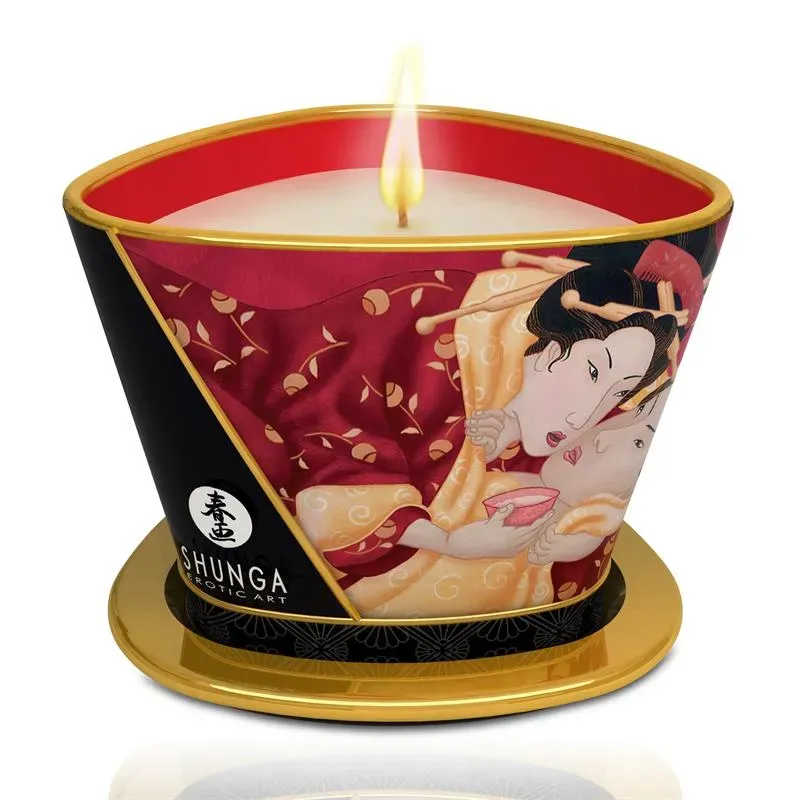 Shunga Vela de Masaje Romance Vine – Incienso, Velas de Masaje, Polvos...