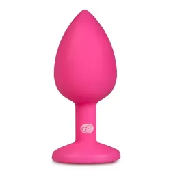 Plug Anal con Diamante Pequeño Rosa