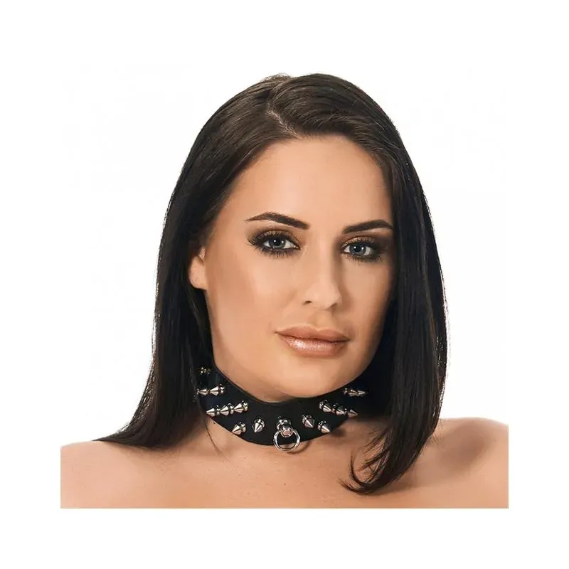 Collar Cuero con Pinchos – Collares