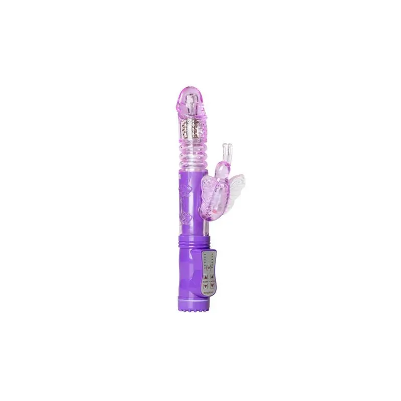 Vibrador con Mariposa - Púrpura – Punto G