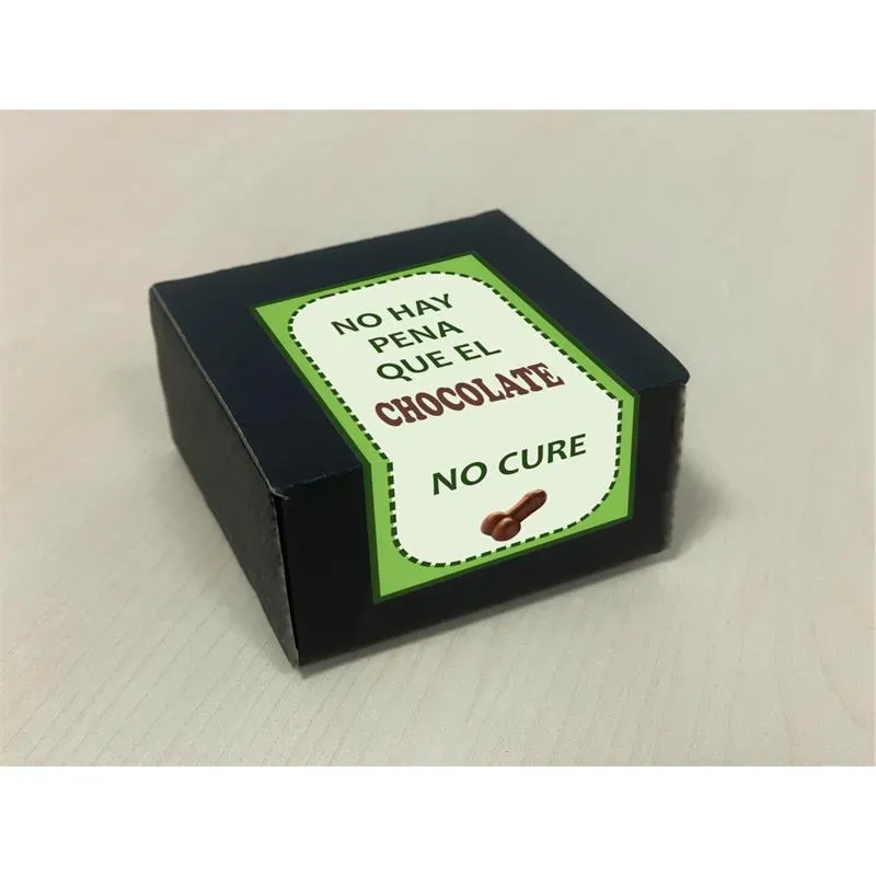 Caja de 8 Bombones Chocolate Puro Forma Pene – Juegos Comestibles