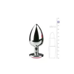 Plug Anal con Cristal Rosa No. 6