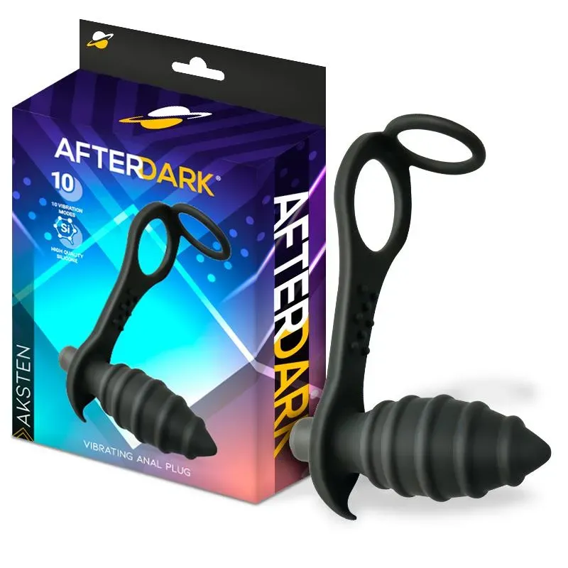 Aksten Plug Anal con Vibración y Anillo para Testículos – Anal