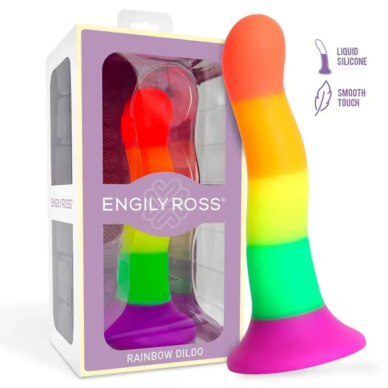 Dildo Color Arcoiris 18 cm – Dildos