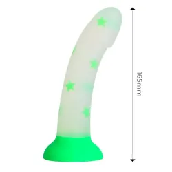 Dildo que Brilla en la Oscuridad Confetti Star 17 cm