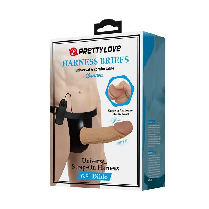 Draven Arnés Universal Ajustable con Dildo Hueco con Vibración – Arneses