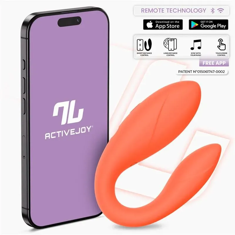 Juguete para Parejas con APP Flexible Salmon – Vibradores