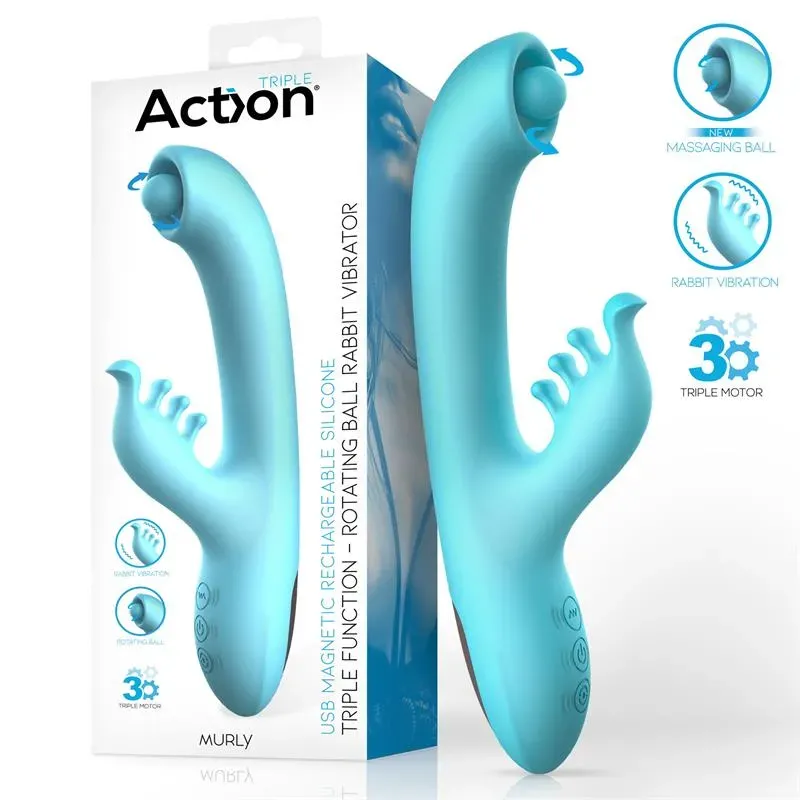 Murly Soft Massaging Ball 360º con Vibración Doble - 3 Motores – Vibradores