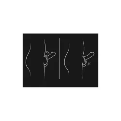 Anillo Vibrador Atom Negro