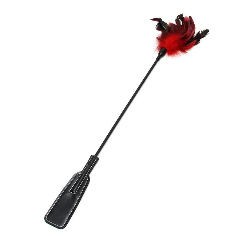 Pala y Plumas Estimuladoras 2 en 1 – Fustas, Floggers y Palas