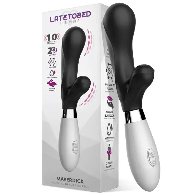 Maverdick Vibrador Silicona Negro – Vibradores