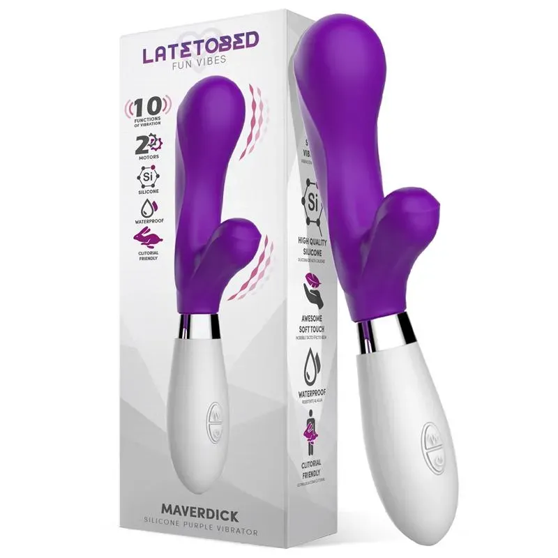 Maverdick Vibrador Silicona Púrpura – Vibradores