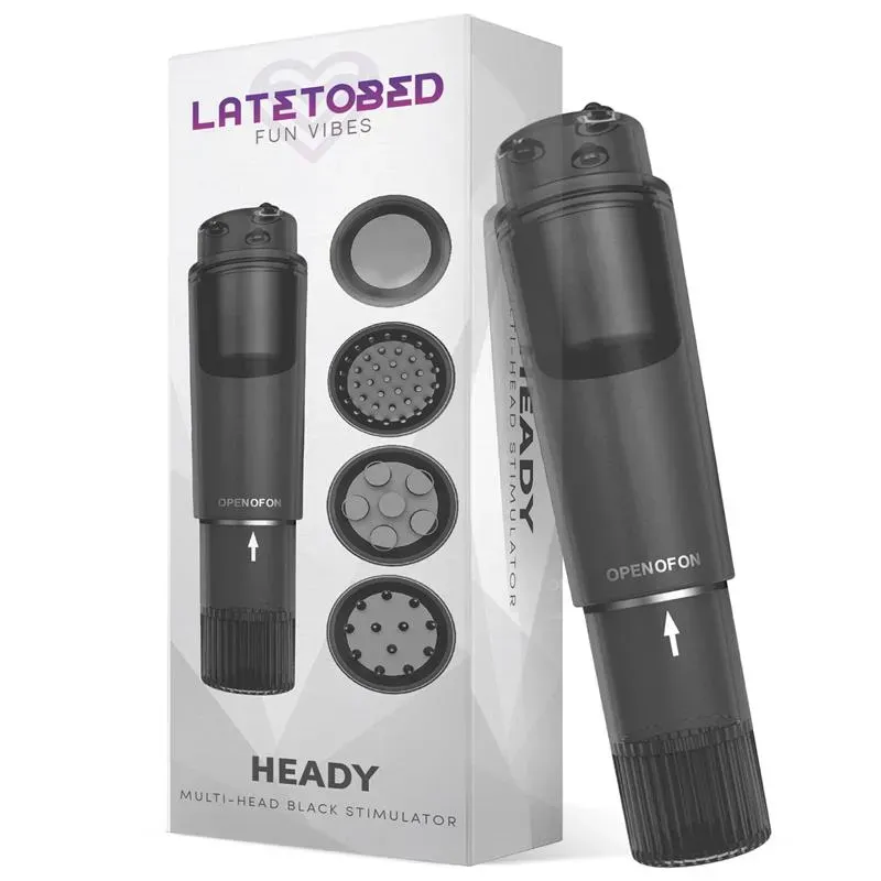Heady Estimulador con 4 Cabezales Negro – Estimuladores