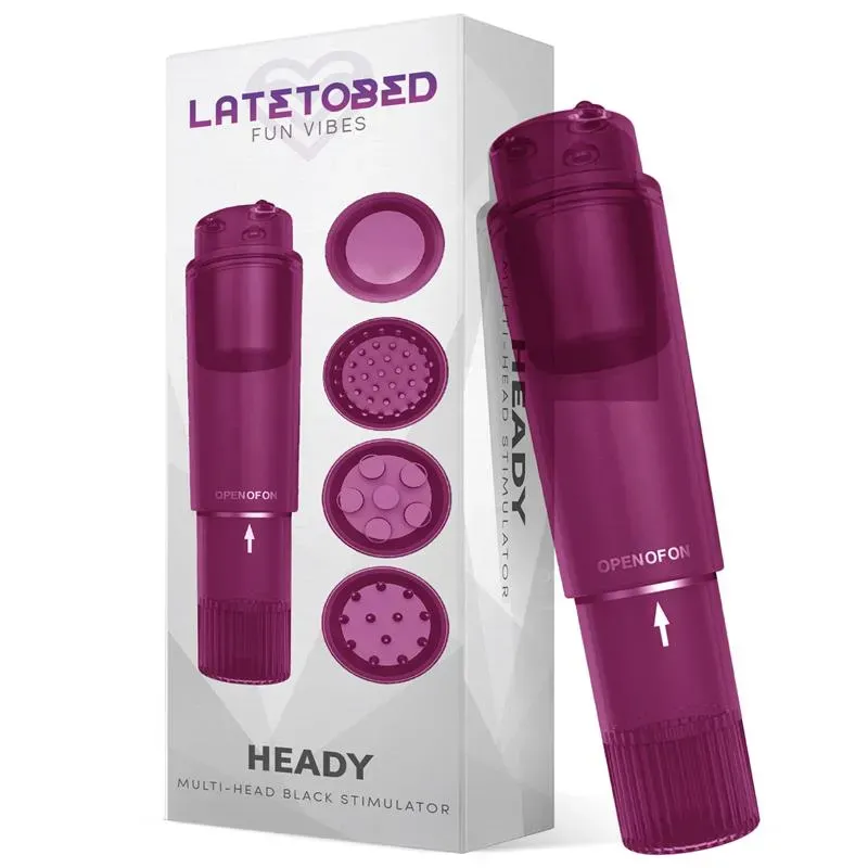 Heady Estimulador con 4 Cabezales Púrpura – Estimuladores