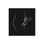 Anillo Vibrador Atom Plus Estimulación Perianal Negro